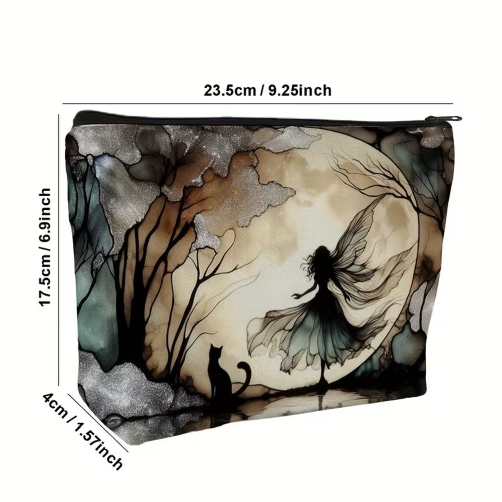 New Fairy Moon Silhouette Zipper Bag - Picture 2 of 3